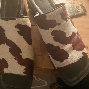 Cowhide slides.